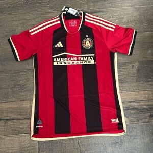 Atlanta United FC‎ Adidas Red and Black Soccer Jersey